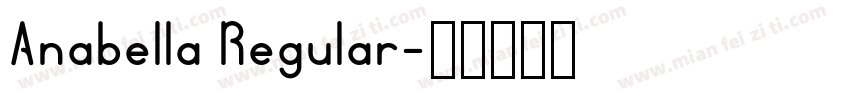 Anabella Regular字体转换